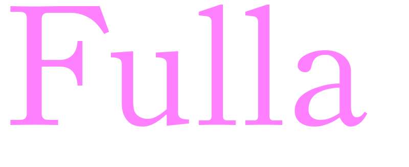 Fulla - girls name