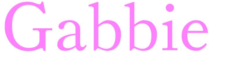 Gabbie - girls name