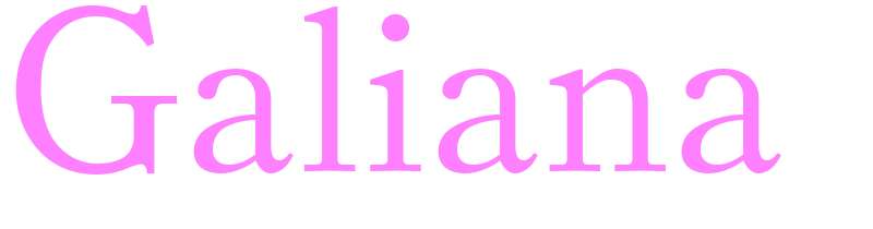 Galiana - girls name