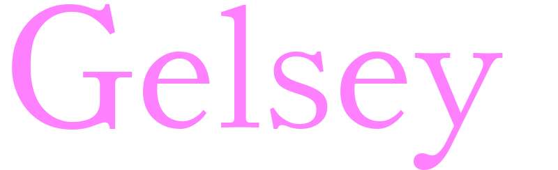 Gelsey - girls name