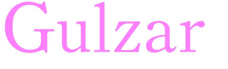 Gulzar - girls name