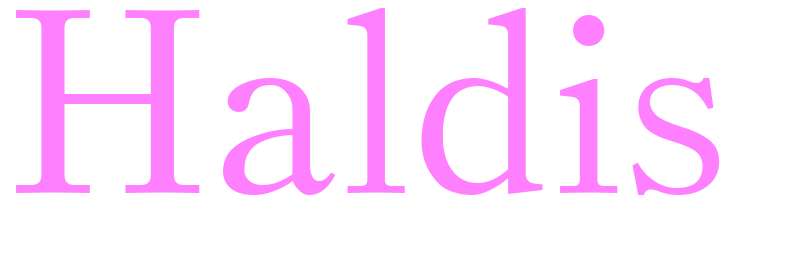 Haldis - girls name