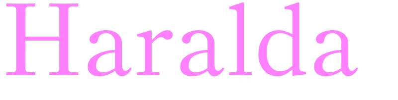 Haralda - girls name