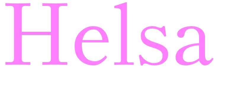 Helsa - girls name