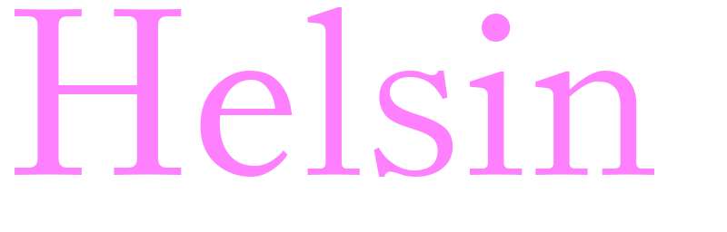 Helsin - girls name