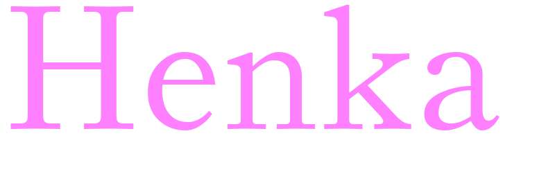 Henka - girls name