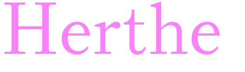 Herthe - girls name