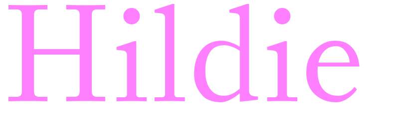 Hildie - girls name