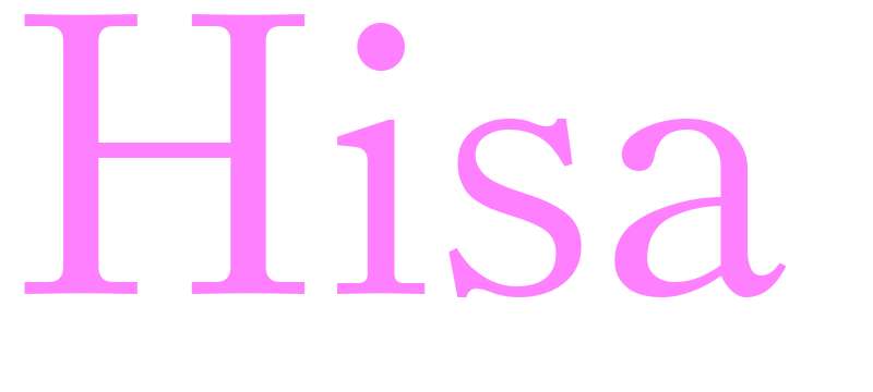 Hisa - girls name