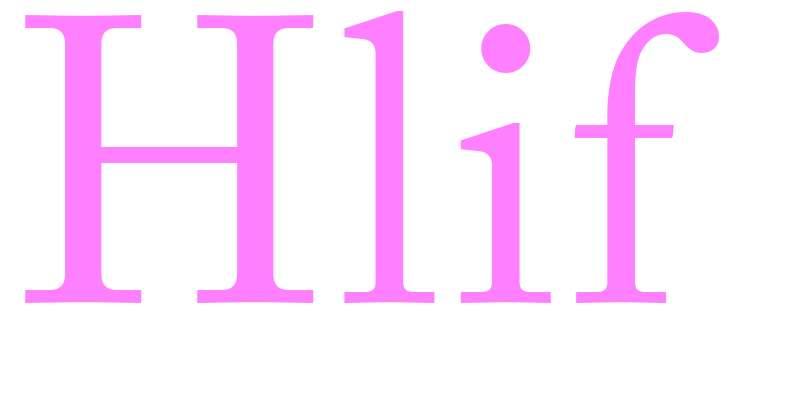 Hlif - girls name