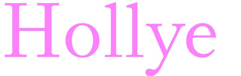 Hollye - girls name