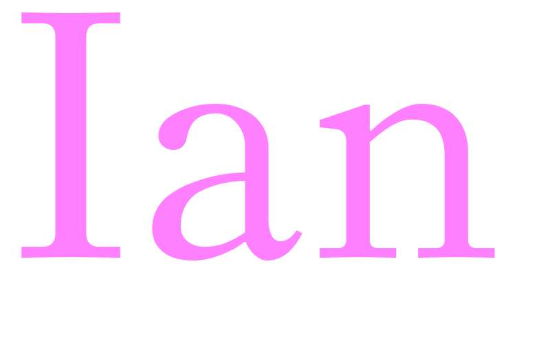 Ian - girls name