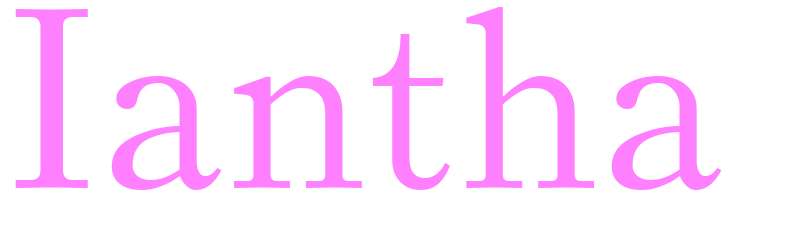 Iantha - girls name