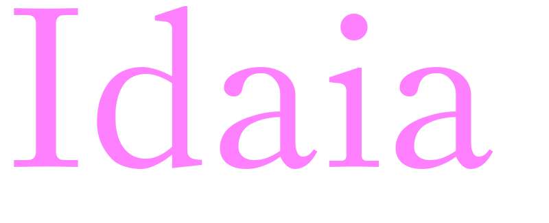 Idaia - girls name