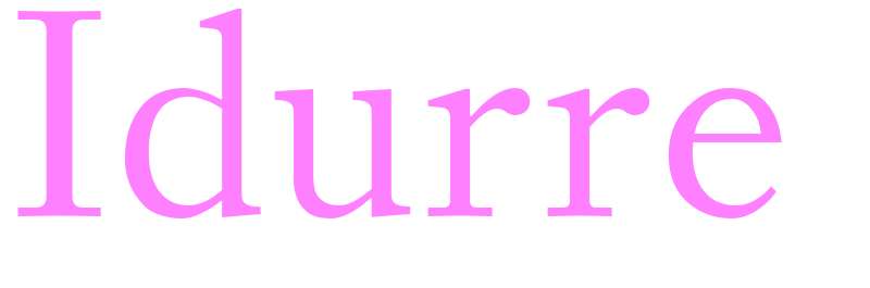 Idurre - girls name