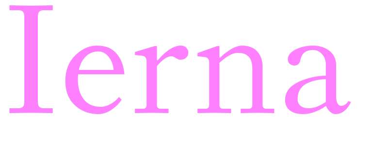 Ierna - girls name