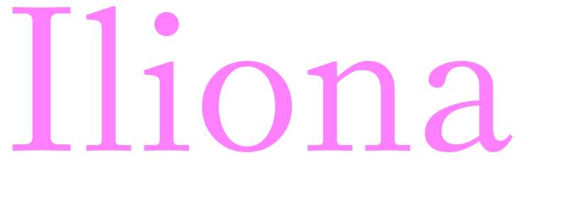 Iliona - girls name