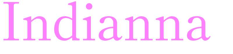 Indianna - girls name