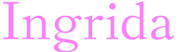 Ingrida - girls name