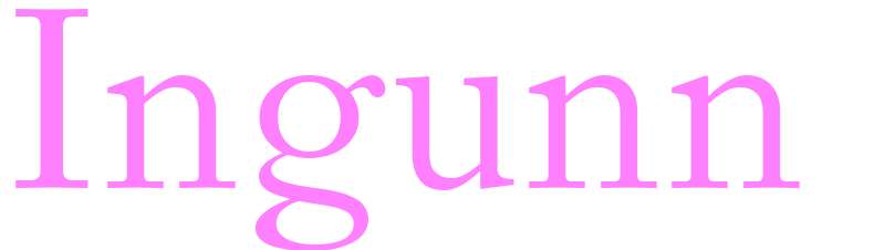 Ingunn - girls name