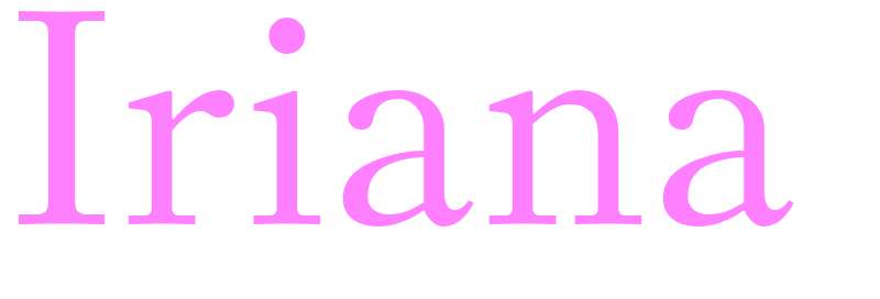 Iriana - girls name