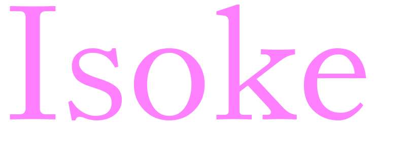 Isoke - girls name