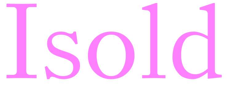 Isold - girls name