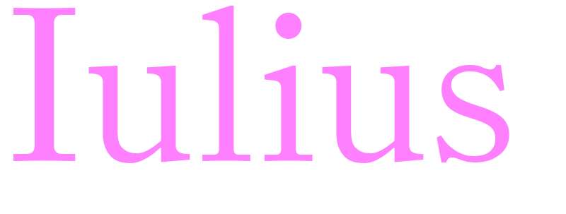 Iulius - girls name