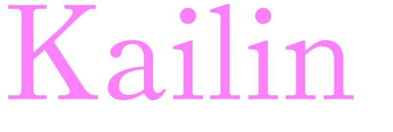 Kailin - girls name