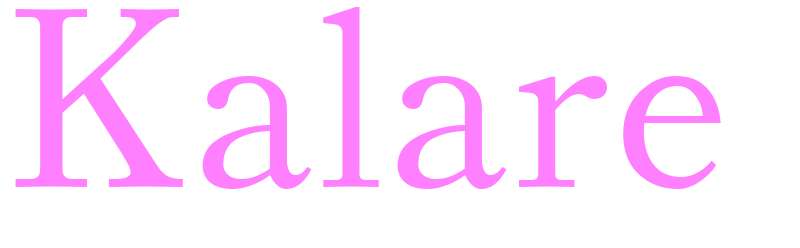 Kalare - girls name