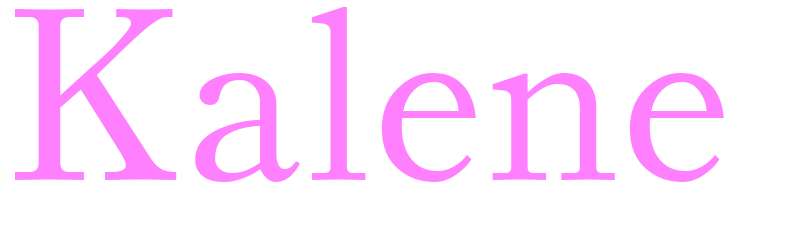 Kalene - girls name