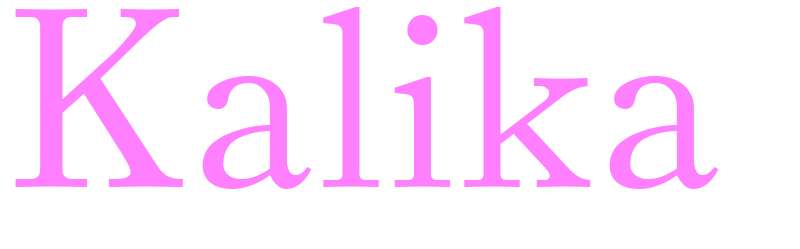 Kalika - girls name