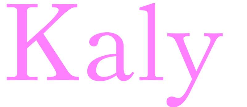 Kaly - girls name