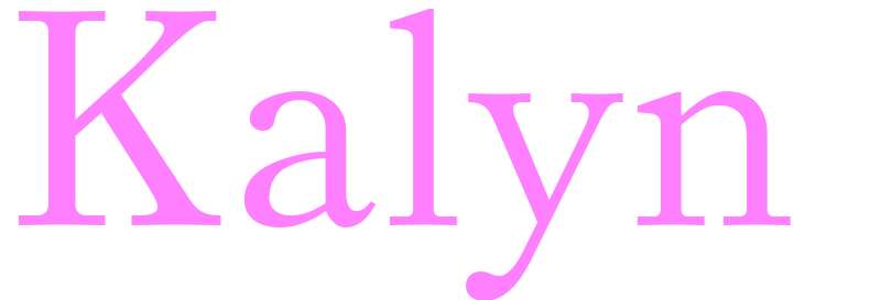 Kalyn - girls name