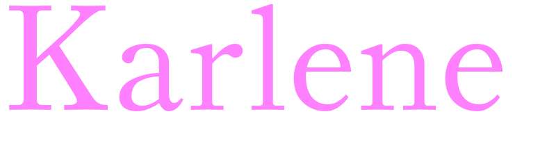 Karlene - girls name