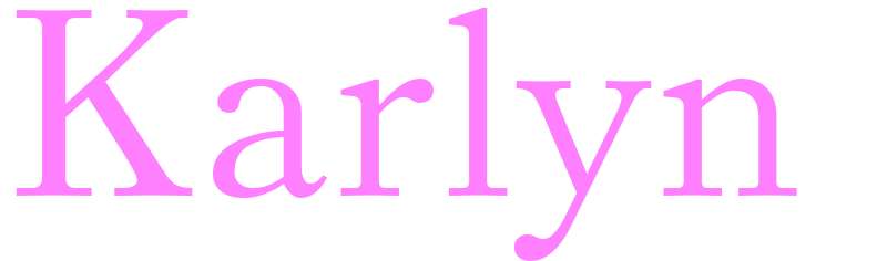 Karlyn - girls name