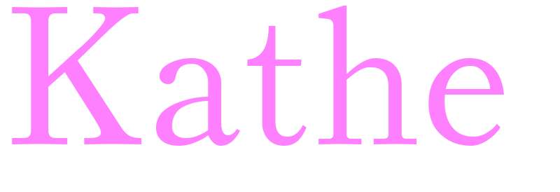 Kathe - girls name