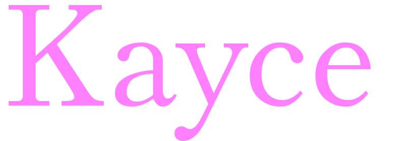 Kayce - girls name