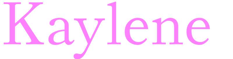 Kaylene - girls name