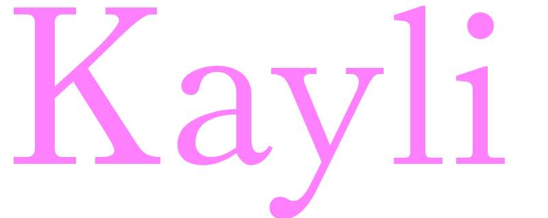 Kayli - girls name