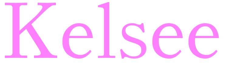 Kelsee - girls name