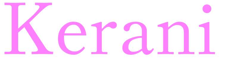 Kerani - girls name