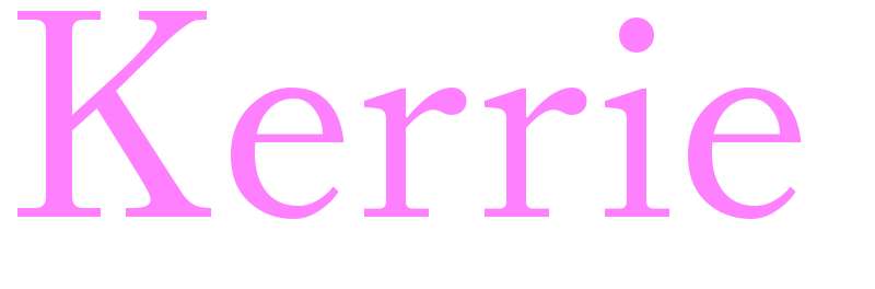 Kerrie - girls name