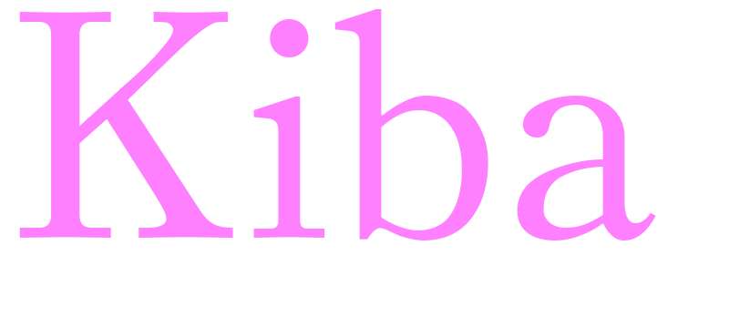 Kiba - girls name