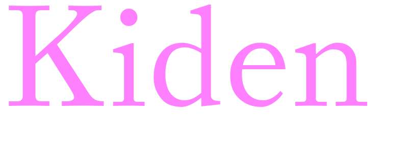 Kiden - girls name