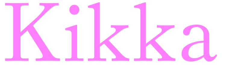 Kikka - girls name