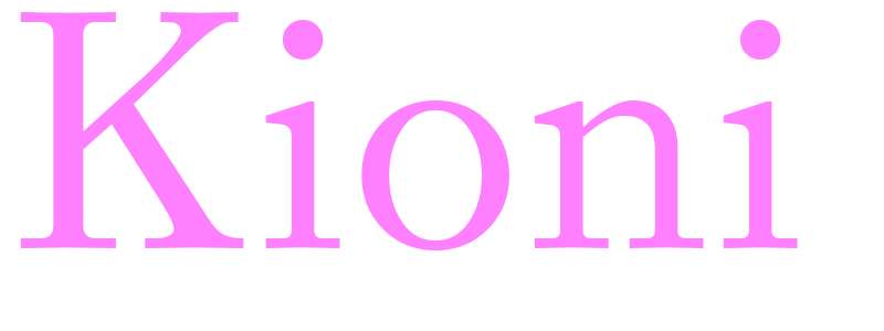 Kioni - girls name