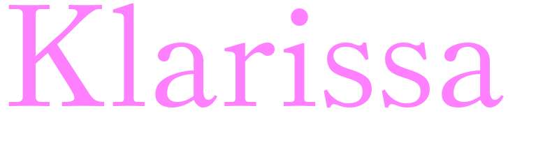 Klarissa - girls name