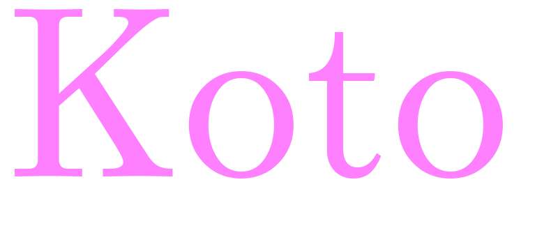 Koto - girls name