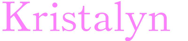 Kristalyn - girls name